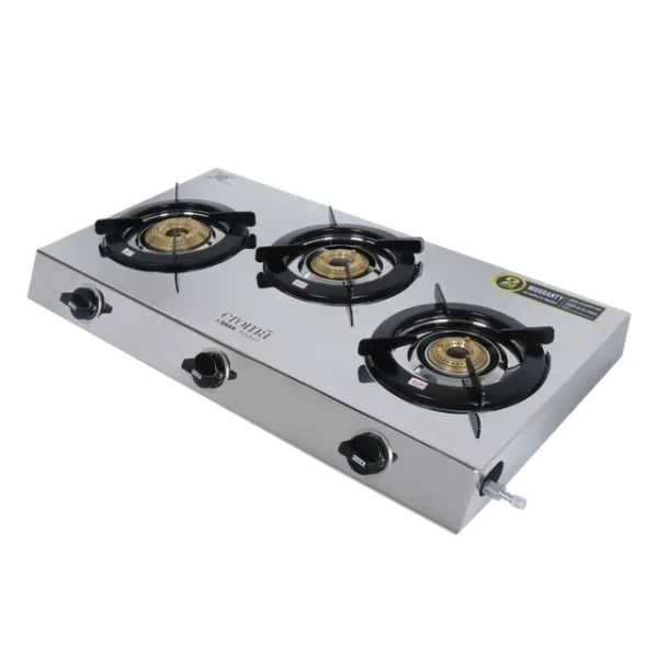 Gas Stove Croma 3 Burner SS Manual (Stainless Steel, Silver) - Image 6