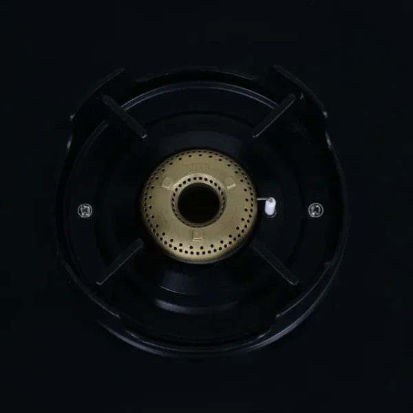 Gas Stove 4 Burner Automatic Croma Toughened Glass Top (Flame proof pan support, Black) - Image 4