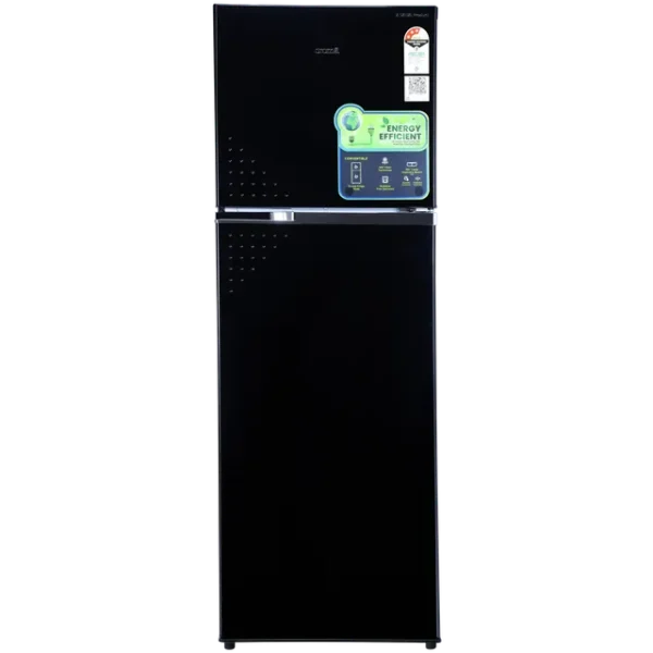REFRIGERATOR DOUBLE DOOR Croma 303 Litres 3 Star Frost Free-Convertible-with Inverter Technology ( Black Uniglass)