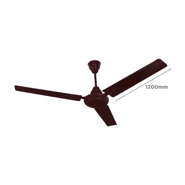 Ceiling Fan Croma ECO 1200mm 3 Blade Copper Motor-AF-2002 (Inverter Technology, Brown) - Image 2