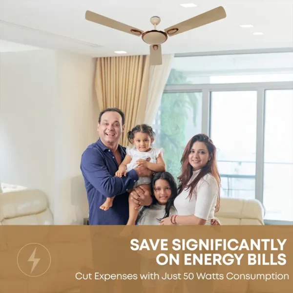 Ceiling Fan Croma Semi Deco 1200mm 3 Blade Energy Efficient-AF2006 (Reliable Operation, Mid Buff) - Image 12
