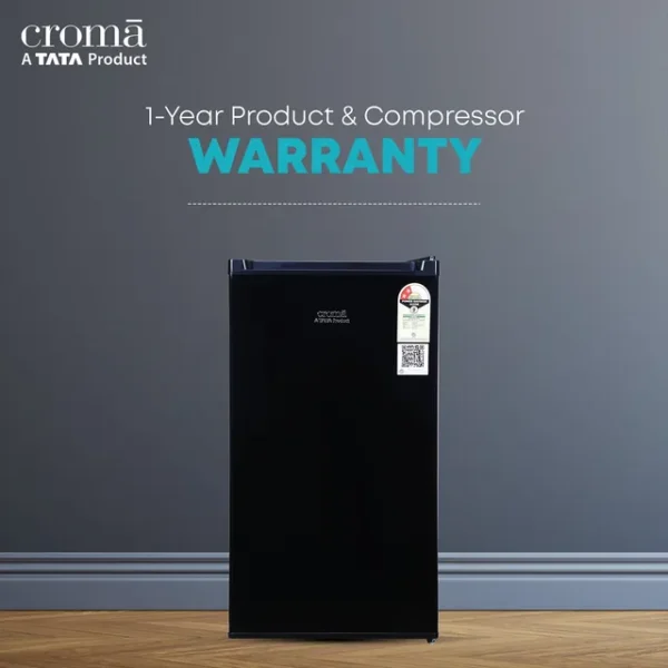 Single Door Refrigerator Croma 84 Litres 2 Star Direct Cool with Reversible Door ( Black) - Image 3