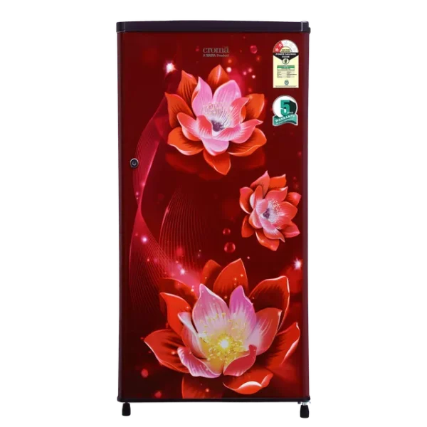 Single Door Refrigerator Croma 165 Litres 2 Star Direct Cool  with Anti Fungal Gasket ( PCM Floral)