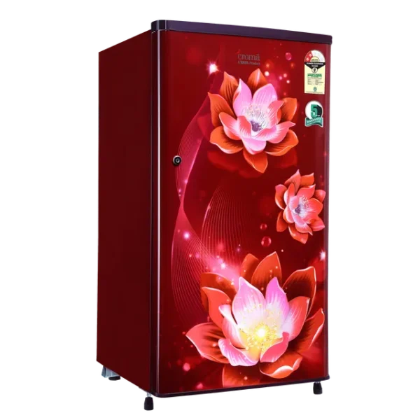 Single Door Refrigerator Croma 165 Litres 2 Star Direct Cool  with Anti Fungal Gasket ( PCM Floral) - Image 8