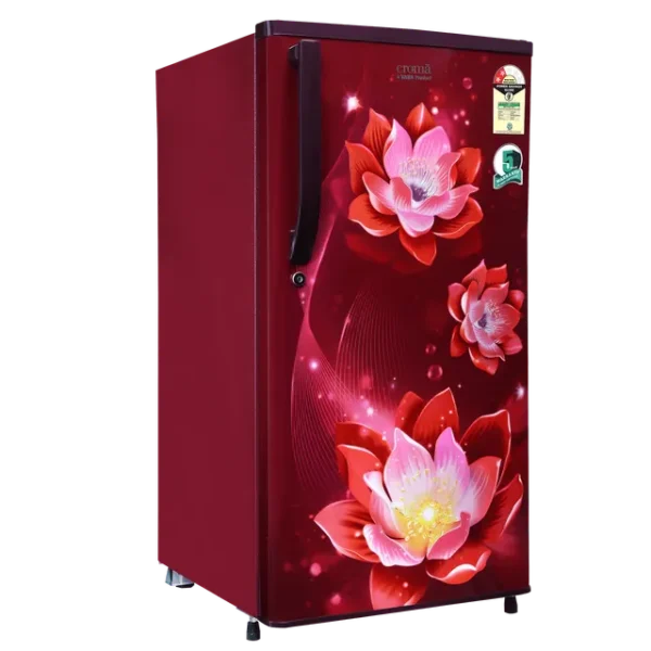 Single Door Refrigerator Croma 183 Litres 2 Star Direct Cool with Anti-Fungal Door Gasket ( Rosalind Wine) - Image 12