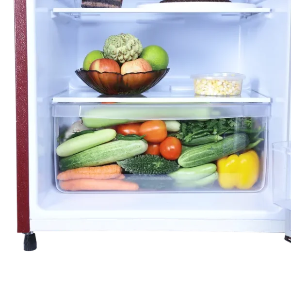Single Door Refrigerator Croma 183 Litres 2 Star Direct Cool with Anti-Fungal Door Gasket ( Rosalind Wine) - Image 9