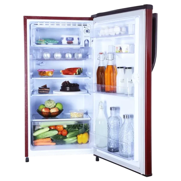 Single Door Refrigerator Croma 183 Litres 2 Star Direct Cool with Anti-Fungal Door Gasket ( Rosalind Wine) - Image 15