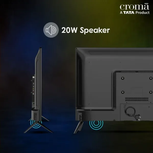 Smart Linux TV Croma 109 cm (43 inch) Full HD LED  with Bezel Less Display - Image 3