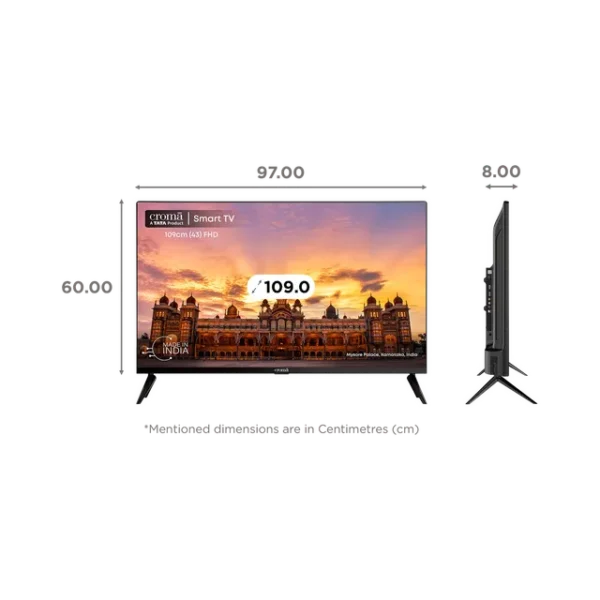 Smart Linux TV Croma 109 cm (43 inch) Full HD LED  with Bezel Less Display - Image 14