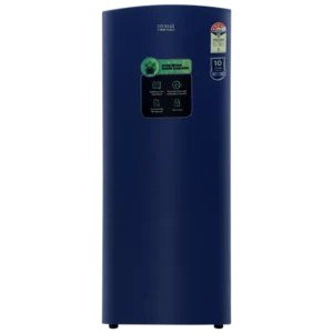 Single Door Refrigerator Croma 206 Litres 4 Star Direct Cool with Inverter Compressor ( Blue)