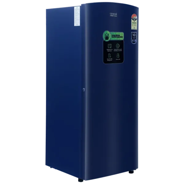 Single Door Refrigerator Croma 206 Litres 4 Star Direct Cool with Inverter Compressor ( Blue) - Image 9