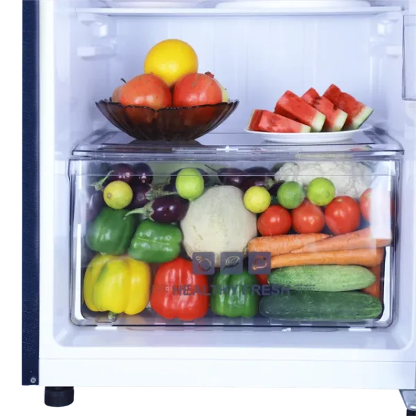 Single Door Refrigerator Croma 206 Litres 4 Star Direct Cool with Inverter Compressor ( Blue) - Image 8
