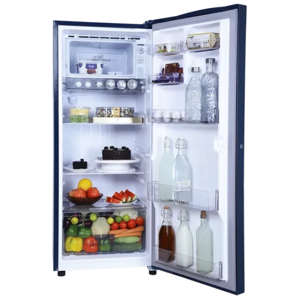 Single Door Refrigerator Croma 206 Litres 4 Star Direct Cool with Inverter Compressor ( Blue) - Image 15