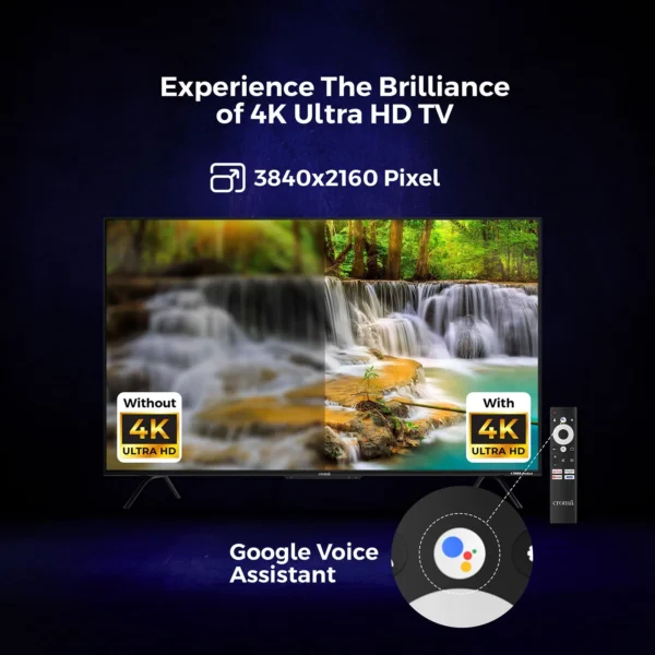 Google TV LED 4K Ultra HD Croma 140 cm (55 inch)  with Dolby Audio (2025 model) - Image 6