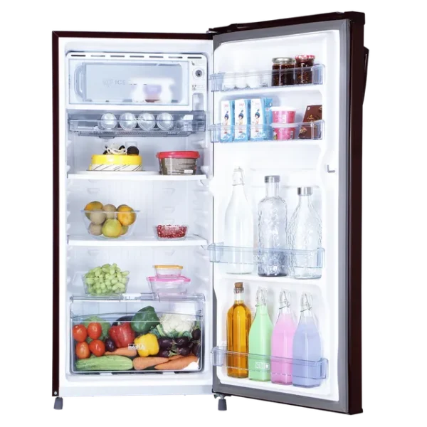 Single Door Refrigerator Croma 185 Litres 2 Star Direct Cool  with Anti Fungal Gasket (2025 Model, CRLR185DCC008914, Red Erica) - Image 5