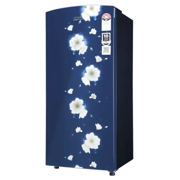 Single Door Refrigerator Croma 187 Litres 5 Star Direct Cool with Inverter Technology (2025 Model, CRLR187DIF302707, Floral Blue) - Image 5