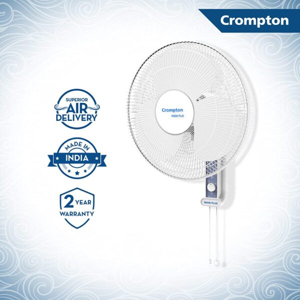 wall mount fan Crompton High Flo Waveplus -KD white - Image 4
