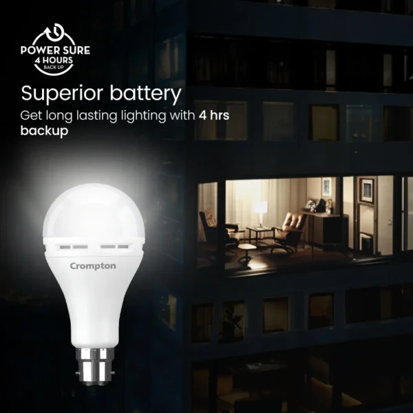 Crompton-12W B22 Backup Led Bulb - Image 3